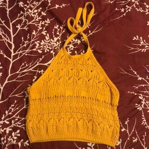 Charlotte Russue Halter Crop Top